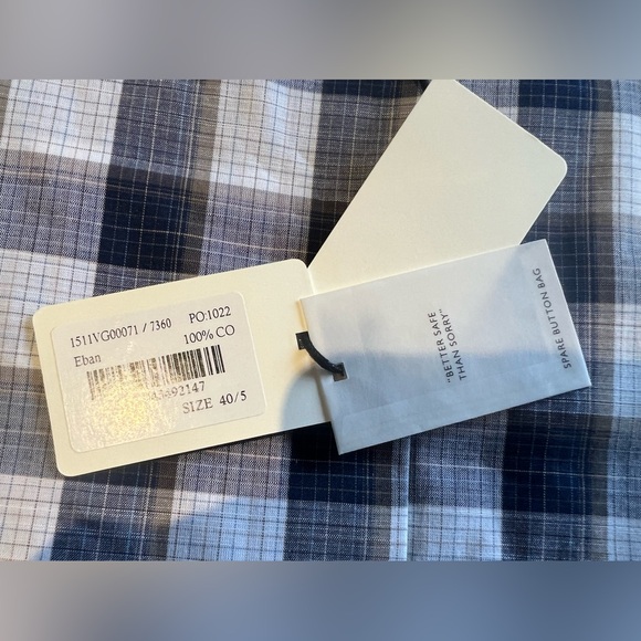 VanGils Cotton Plaid Button Down Shirt - Picture 6 of 7